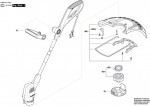Bosch 3 600 HC1 J71 EasyGrassCut 26 Lawn Edge Trimmer 230 V / GB Spare Parts EasyGrassCut26